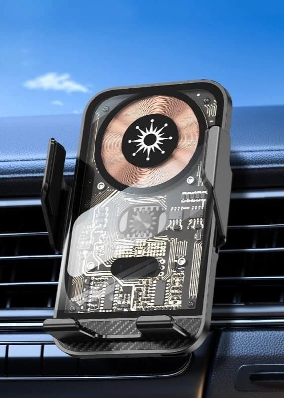 Chargeur Sans Fil Induction Automatique pour Voiture  - Image 2