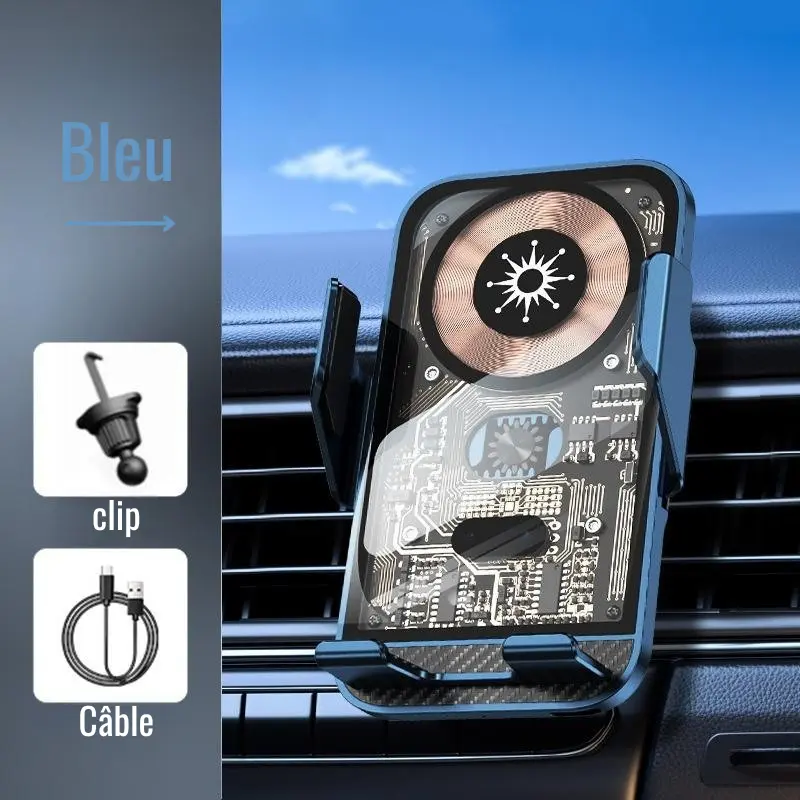 Chargeur Sans Fil Induction Automatique pour Voiture  - Image 10