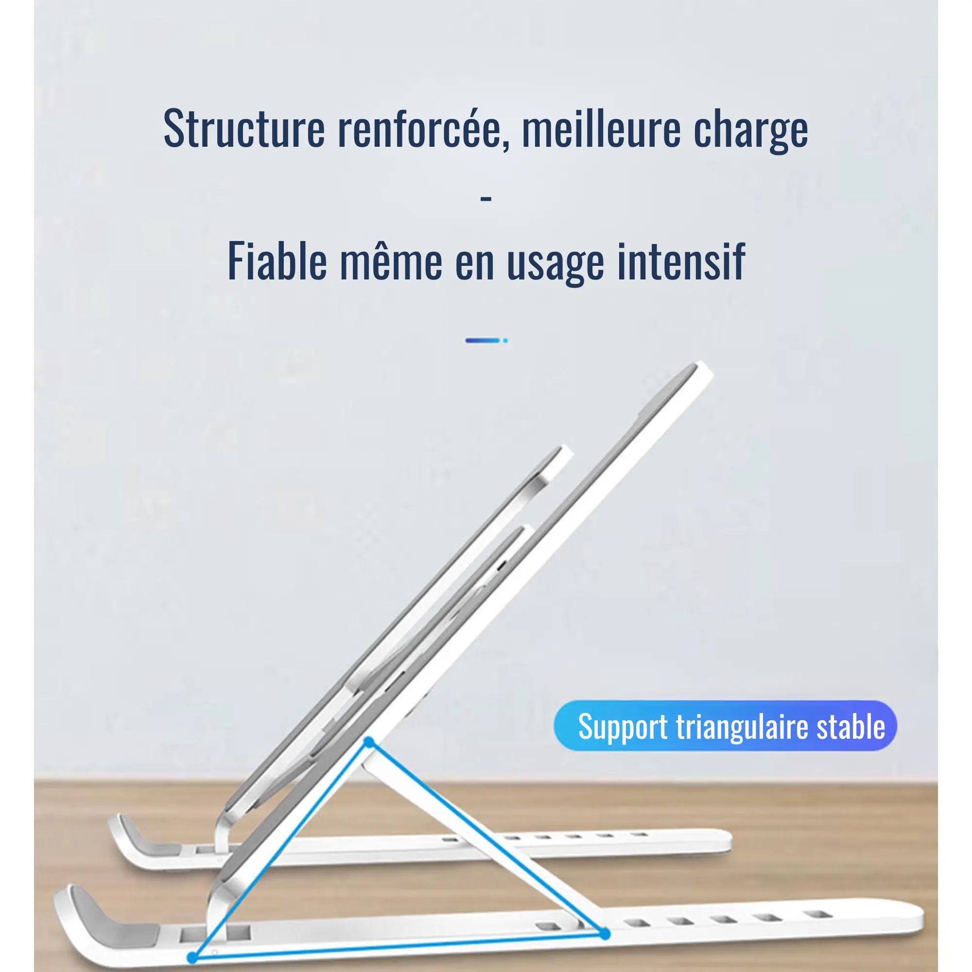 Station Ergonomique Premium - Support Ordinateur Portable Ajustable - Image 3